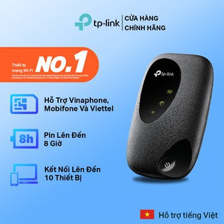 Bộ Phát Wifi Di Động 4G LTE TP-Link M7200 hỗ trợ cho thẻ SIM của Mobifone, Vinaphone và Viettel  - Hàng Chính Hãng