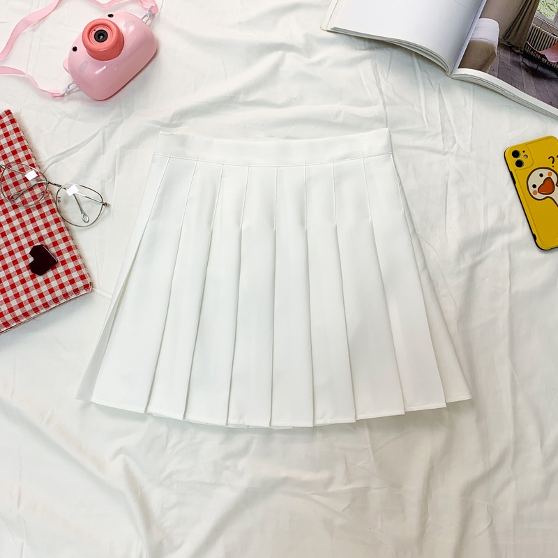 NRVP Chân Váy Chữ A Lưng Cao Màu Sắc Thời Trang