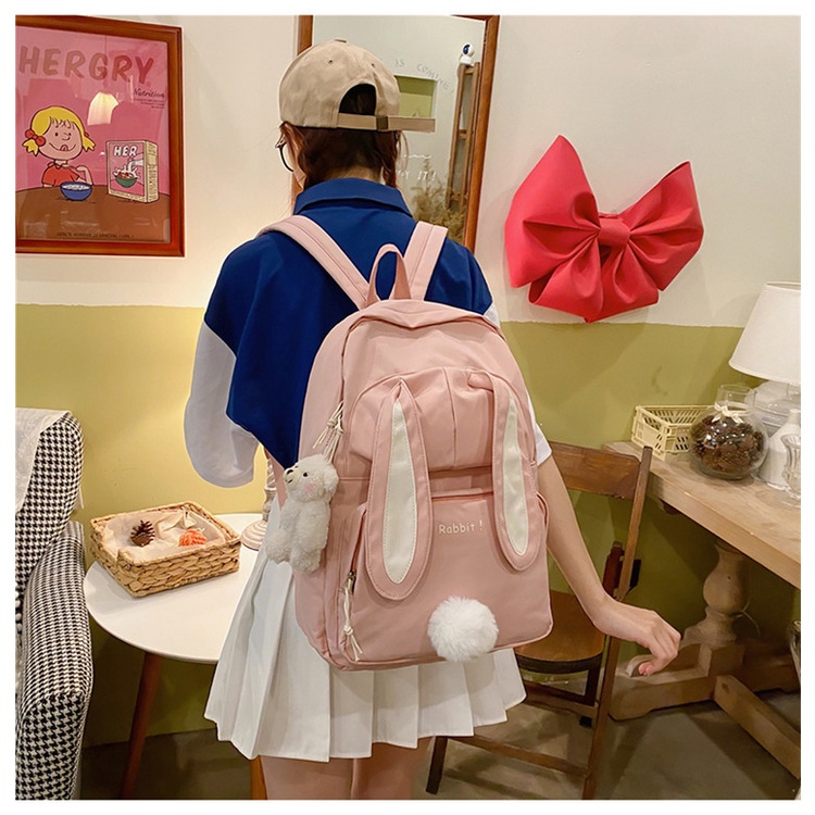 Mới Ba Lô Tai Thỏ Dễ Thương Cho Nữ