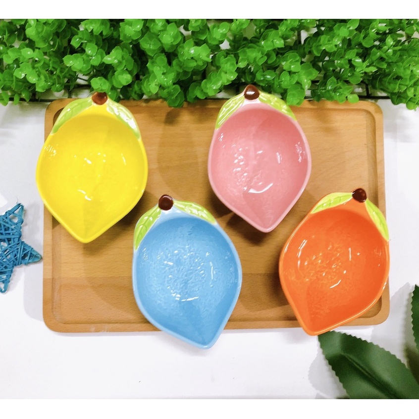 Bát sứ ăn dặm hình quả chanh cho bé 𝐒𝟎𝟓