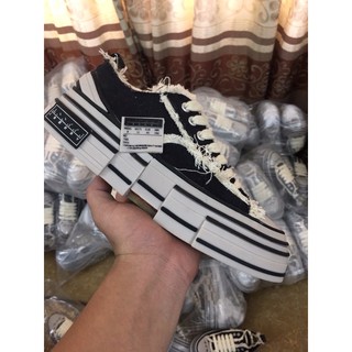 [Hot trend - Bản trung] Giày sneaker  xVESSEL đế trắng style rách cao 3,5-4cm 1.1 Jinx Store