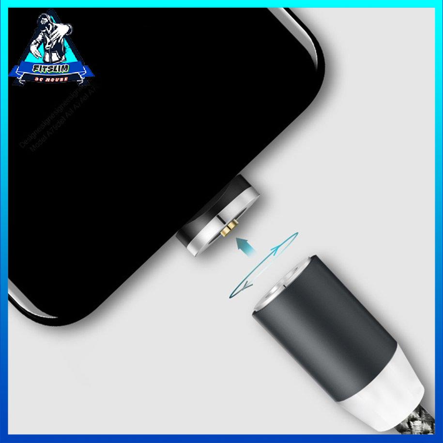 2M Cáp bện xoay 360 ° Cáp sạc từ tính với 3 đầu dây [8/15]