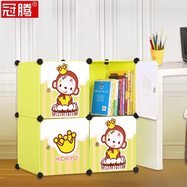 Tủ quần áo lắp ghép 4 ô Size sâu 47cm cho bé.