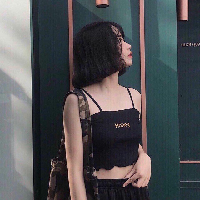 Áo 2 Dây Croptop Honey [Sp Bán Chạy Năm 2021] - - Shopee Mall Thời Trang Nữ