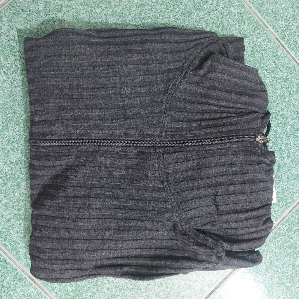 [Size Lớn 53-63kg] Có 6 Túi. Áo Khoác Thun Gân Nữ. Áo Khoác Nữ 6 Túi Cao Cấp Loại Trơn [Thun Gân To]