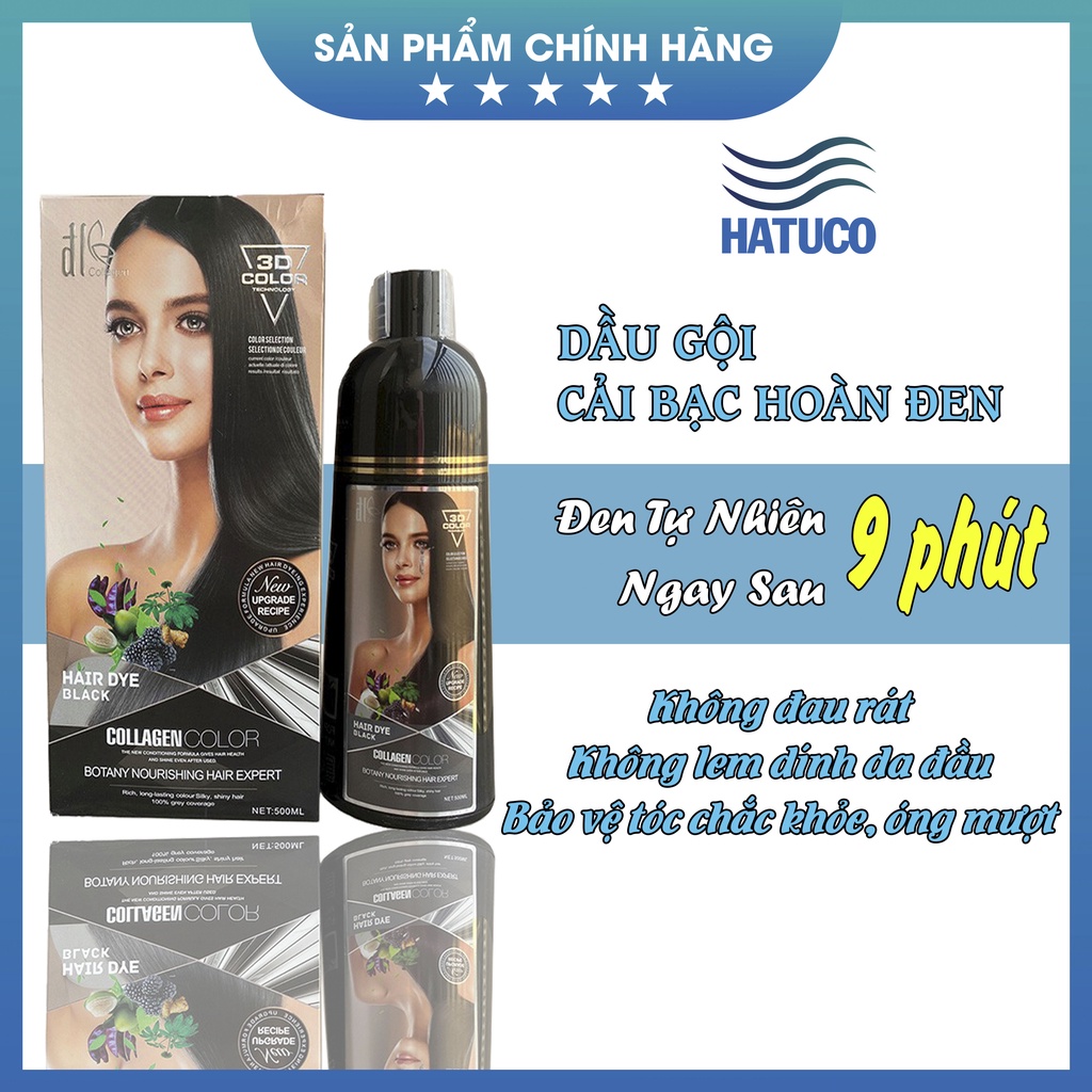 [CHÍNH HÃNG] Dầu gội phủ bạc tóc thảo dược Colagen 500ml CT92