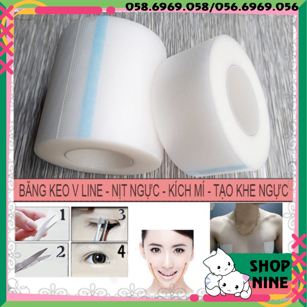 [sẵn] Combo 3 trong 1: Băng keo V line - Nịt ngực - Kích mí cosplay (băng dính) tại MIU SHOP 09