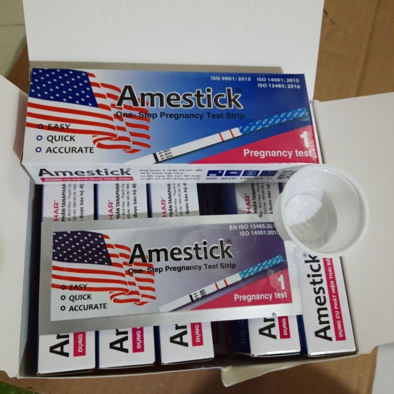 Que thử thai Amestick công nghệ Mỹ - test thử thai nhanh, đơn giản , chính xác