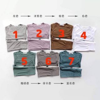 Bộ cotton cạp cao minky mom