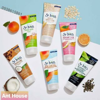 [Mẫu mới] Sửa rửa mặt tẩy tế bào chết St.ives hàng mỹ 170g