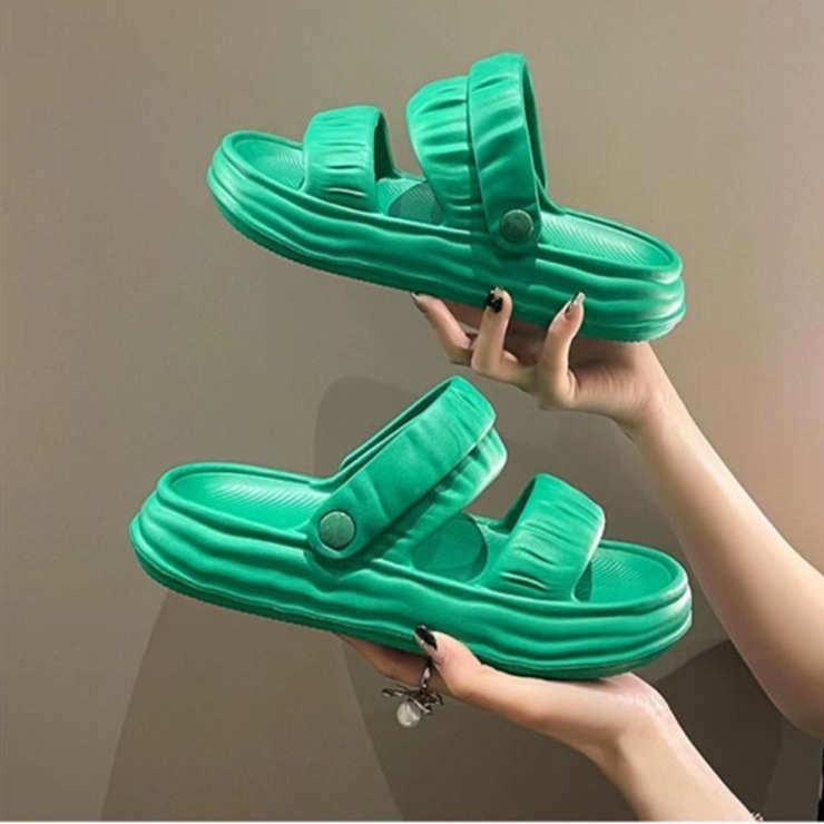 Tikp Giày Sandal Xỏ Ngón EVA Màu Macaron Chống Trượt Thoáng Khí 2022 MS5549cm Size: 35-40