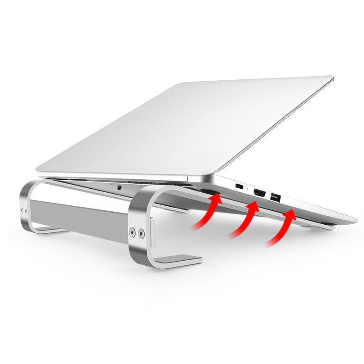 Giá Đỡ Macbook Tản Nhiệt Laptop Nhôm L200 Cho Máy Tính Bảng Ipad, Surface 13 inch, 14 inch, 15.6 inch Để Bàn VINBOX