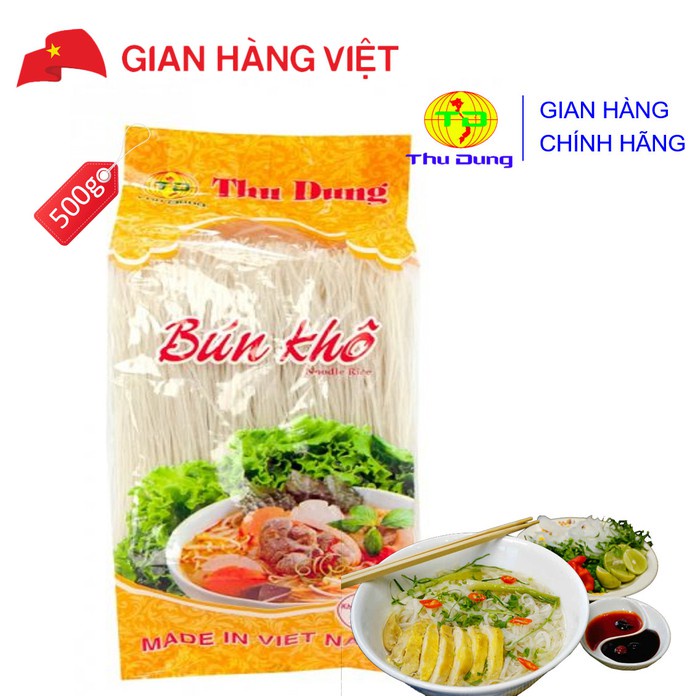 Bún  Thu Dung 500 / bún khô cao cấp - thơm ngon khó cưỡng