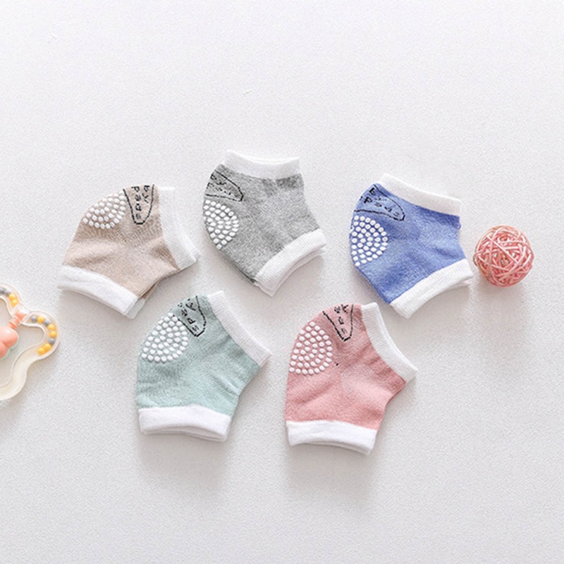 1 Cặp Đệm Bảo Vệ Đầu Gối / Khuỷu Tay Chống Trượt Giữ Ấm Cho Bé Tập Bò