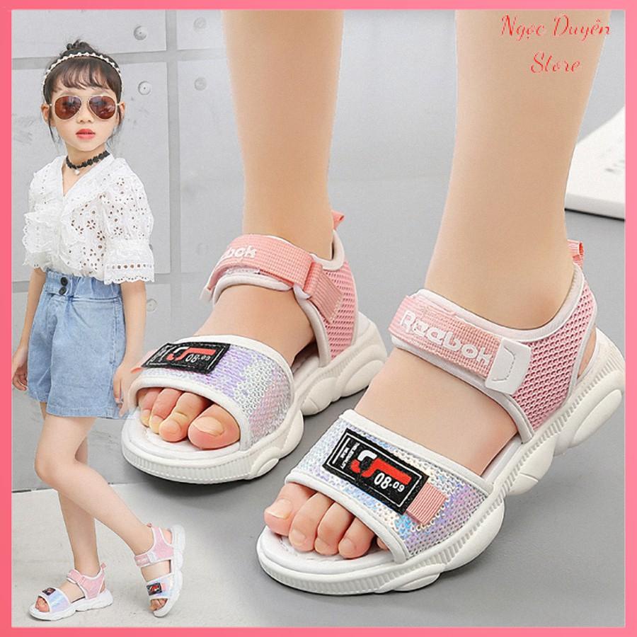 Dép sandal bé gái êm chân đi học, đi chơi xinh xắn 4 - 14 tuổi