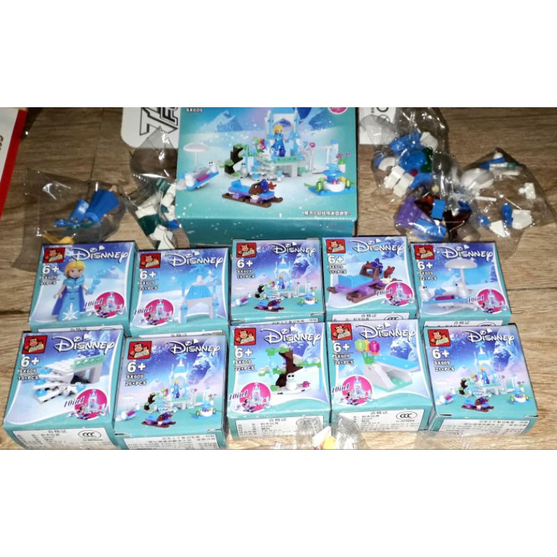 Sét lắp ráp Lego_ELSa lâu đài công chúa tuyết 609 có trên 200 chi tiết bằng nhựa