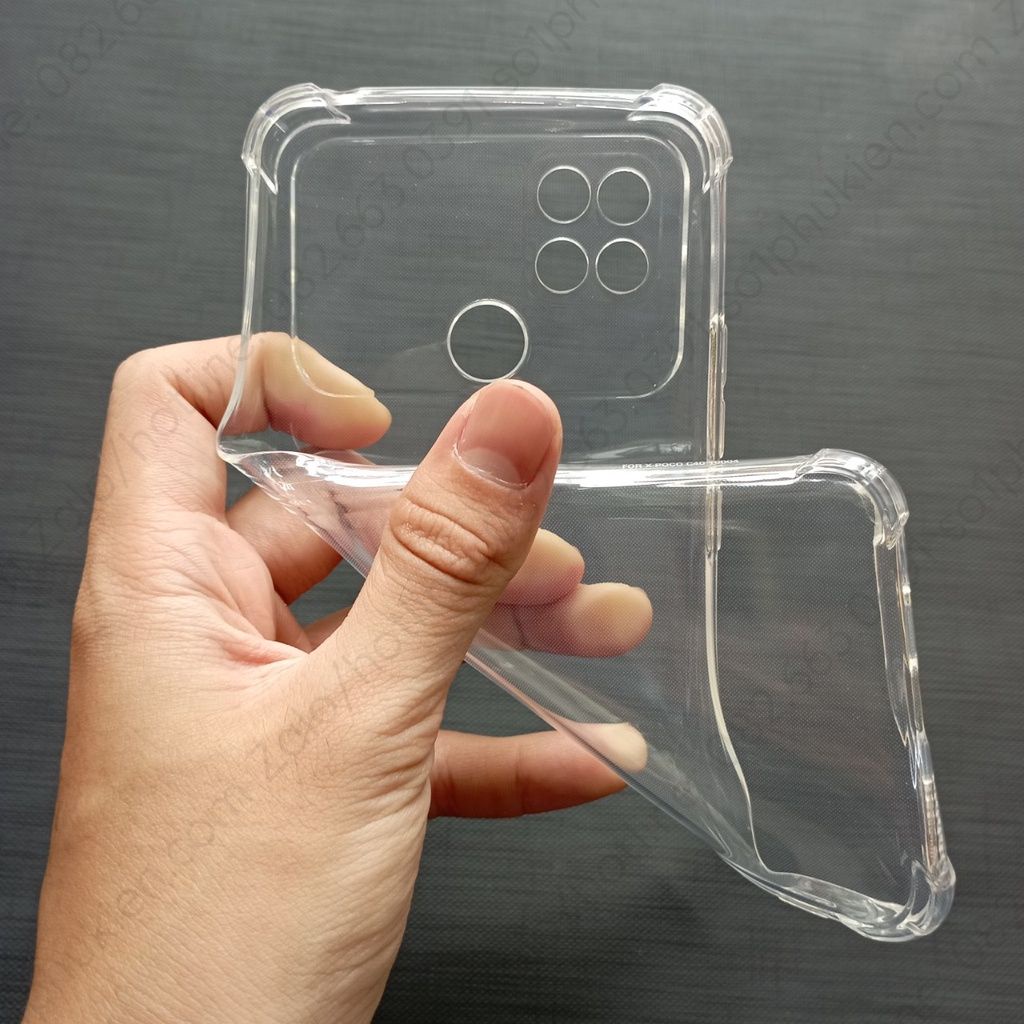Ốp lưng Xiaomi Poco C40 dẻo trong chống sốc bảo vệ cam bền đẹp