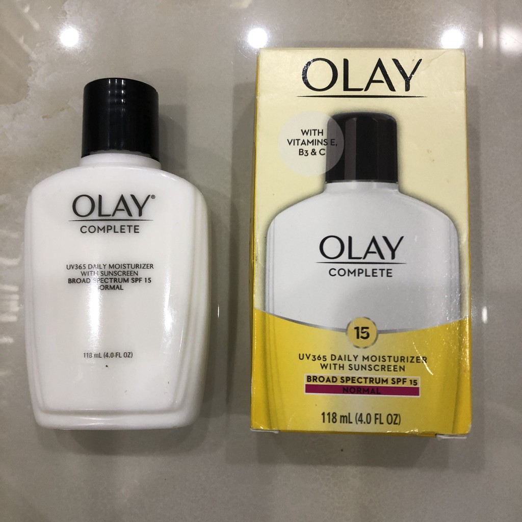 Kem dưỡng da chống nắng Olay Complete UV365 Daily Moiturizer With Suncreen SPF 15 Normal / Sensitive (177ml / 118ml)