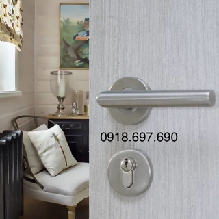 Bộ khoá tay gạt inox phân thể cửa gỗ cao cấp ksaite