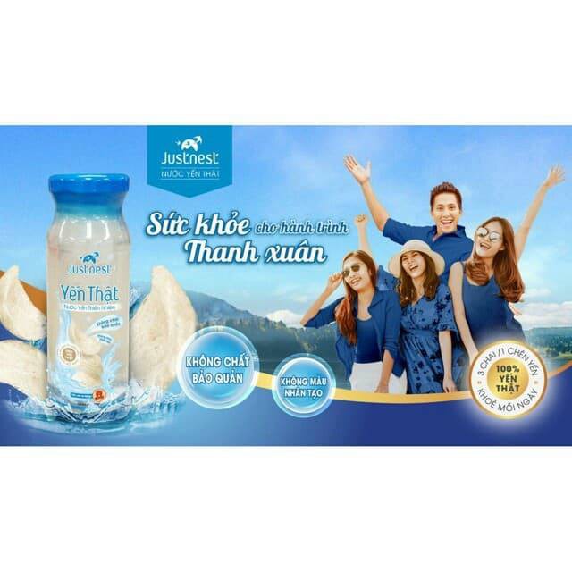 Hàng Cty Nước Yến Thật Justnest HỘP (6 lọ x 120ml) TẶNG KÈM TÚI XÁCH GIẤY | BigBuy360 - bigbuy360.vn
