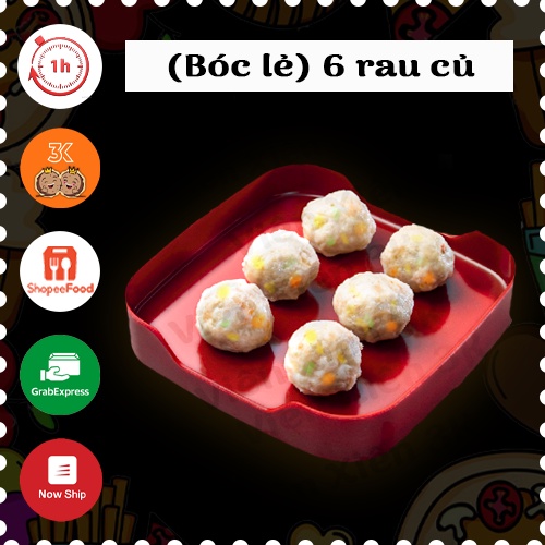 Viên Hải Sản Rau Củ chiên [Set 6 viên bóc lẻ]
