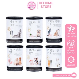 [Bảo hành 1 đổi 1 nếu hàng lỗi] Combo 6 lon Pate Tươi King's Pet cho chó mèo 380gr