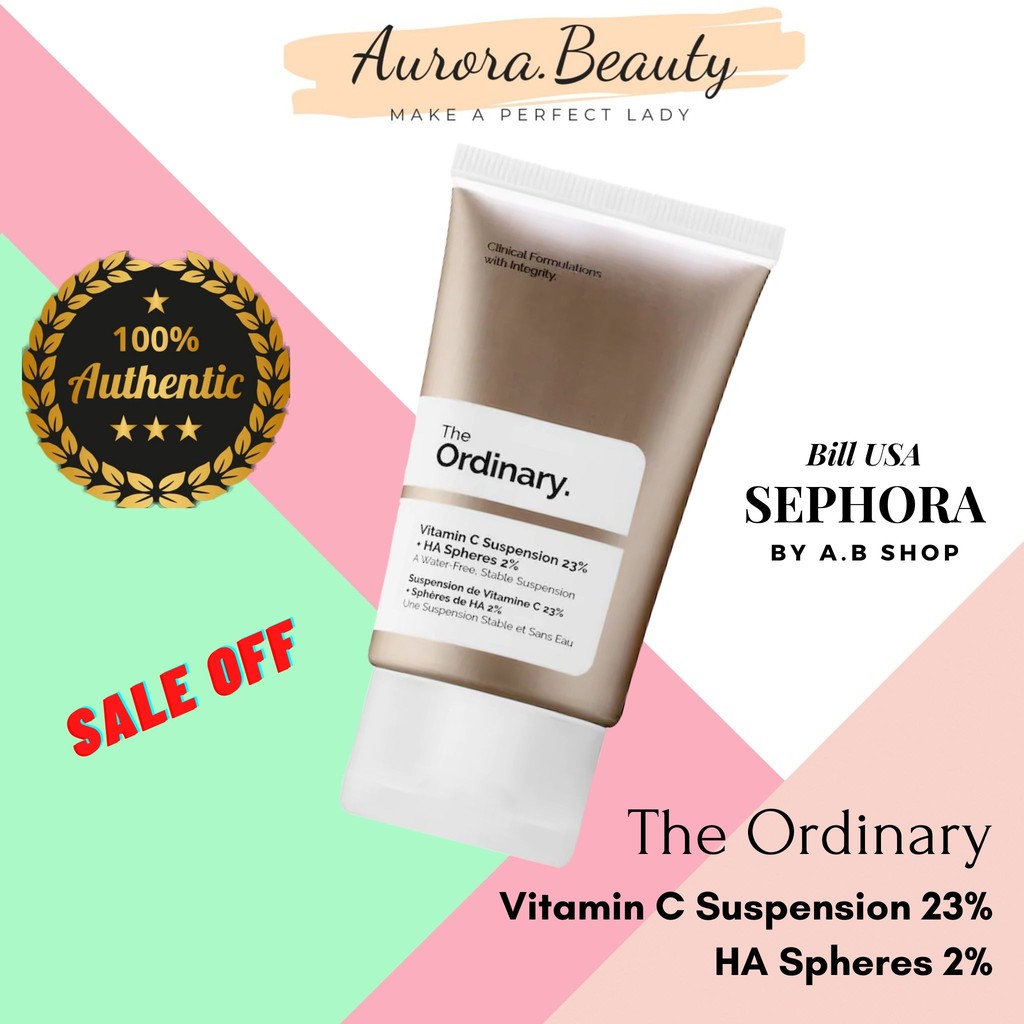 Kem Dưỡng Sáng Da The Ordinary - Vitamin C Suspension 23% + HA Spheres 2% 30ml