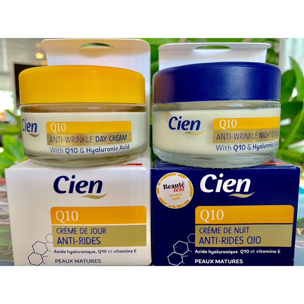 Set kem dưỡng ẩm Cien Q10 ngày đêm chống lão hóa và trắng da