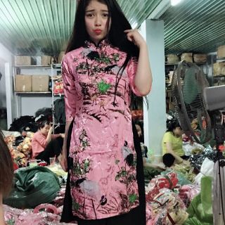 cách tân gấm kem mấn đội đầu