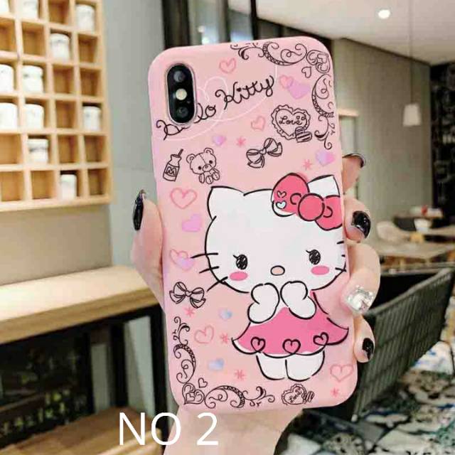 Ốp Điện Thoại Mềm Hình Hello Kitty Màu Hồng Cho Vivo Y21 Y22 Y65 Y66 Y67 Y69 Y81 Y83 V3 V5 V7 Plus