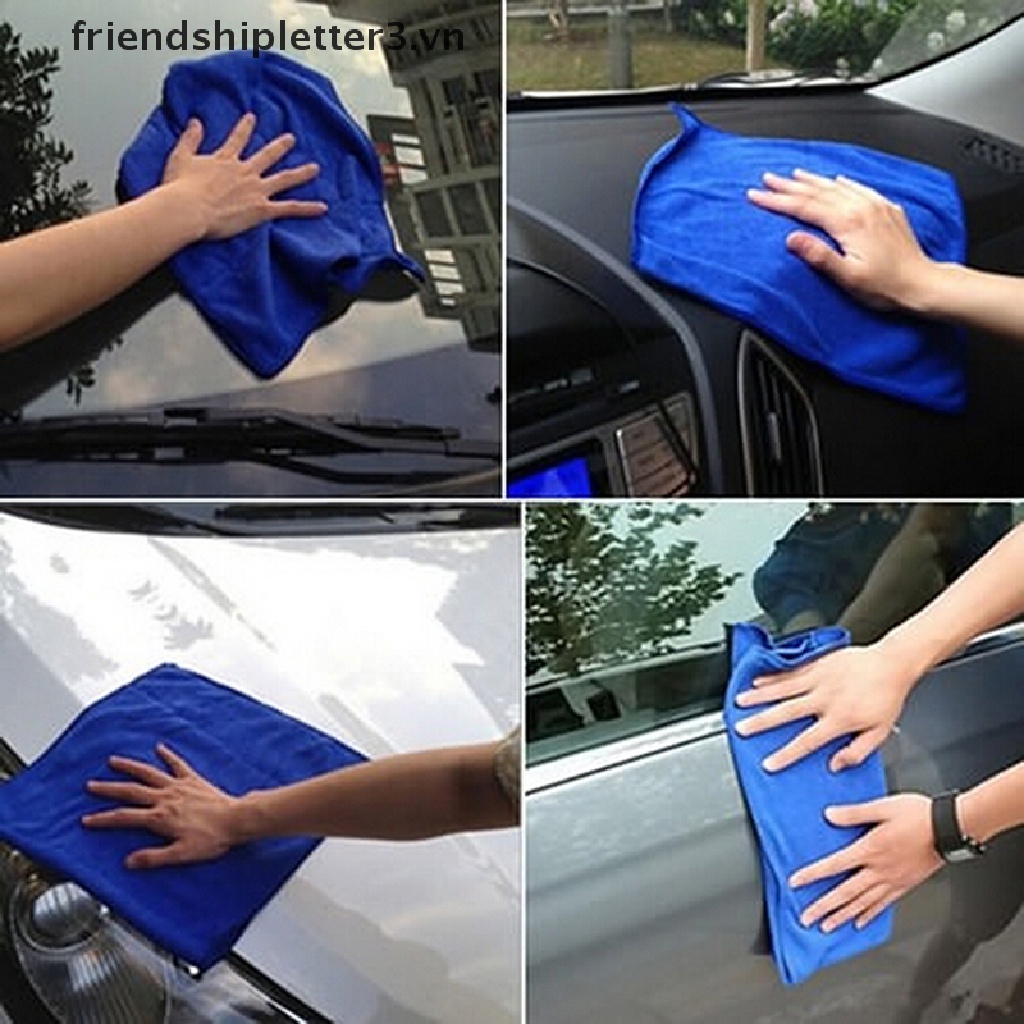 Bộ 5 Khăn Lau Xe Hơi Bằng Sợi Vải Màu Xanh Dương 3Vn Tốt Cho Sức Khỏe