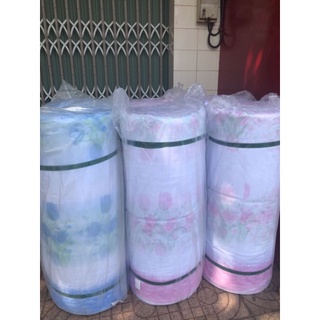 Vải mùng tuyn Hàn Quốc in hoa Tulip khổ 2m3