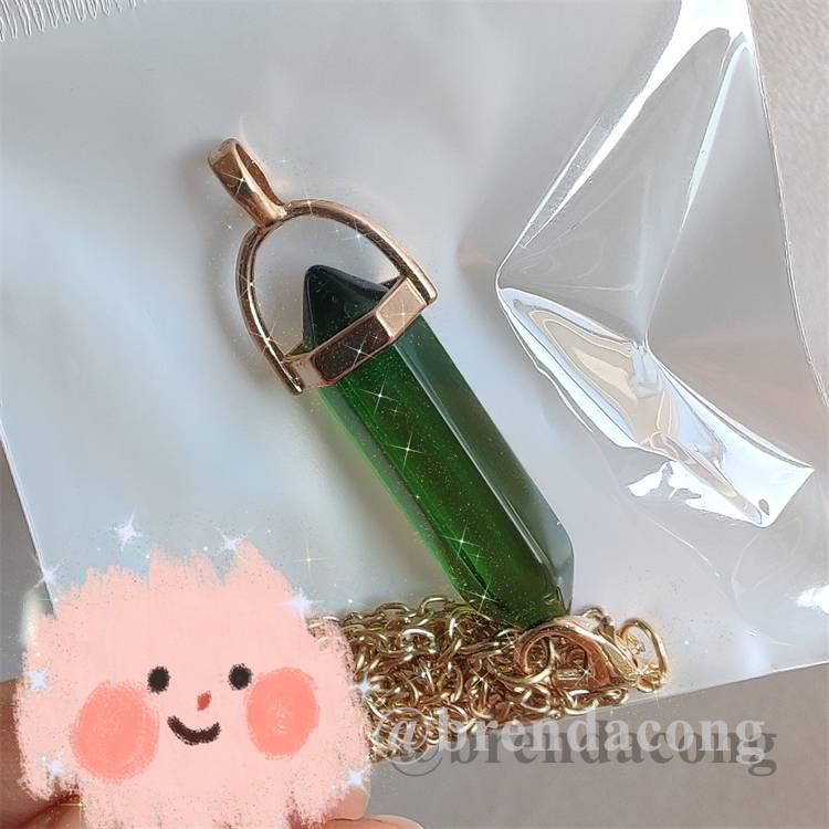 Vòng cổ Mặt Đá Thạch Anh Trong Suốt Thời Trang Cho Nữ