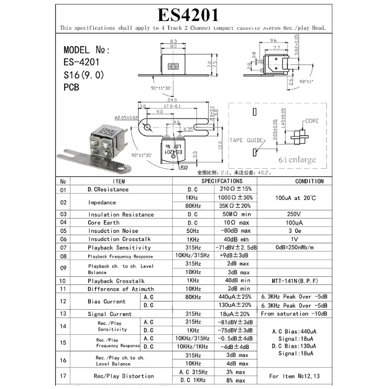 Đầu Máy Ghi Âm YCOG16 / YBBS09 / HS4211 / ES4201 / YC4206