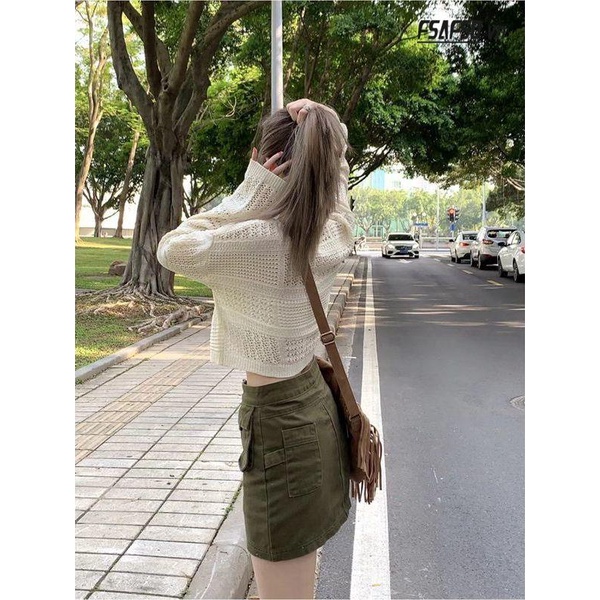 Chân Váy Chữ A Lưng Cao Thời Trang Mùa Hè Dành Cho Nữ