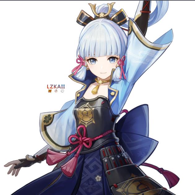 Mô Hình Nhân Vật Kamisato Ayaka 23Cm Chân Thật