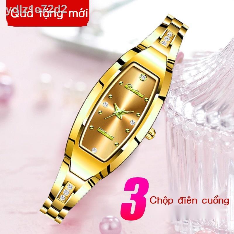 ☂Đồng hồ Thụy Sĩ nữ cao cấp không thấm nước nhỏ tươi mới giá trị thời trang phong cách đại học