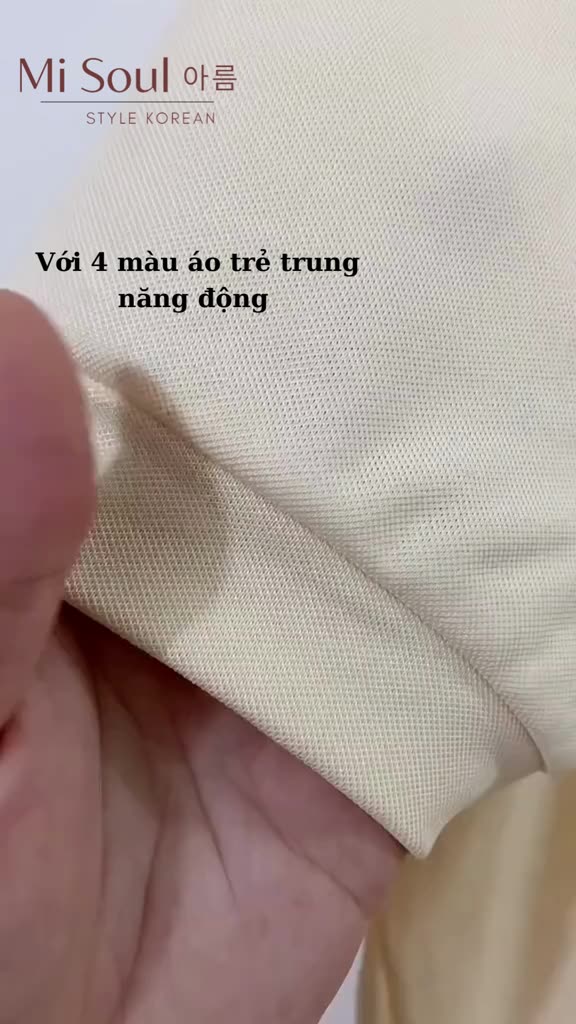 Áo Polo Nữ BigSize Misoul,Áo Thun Tăm Nữ BigSize Cộc Tay 197 | BigBuy360 - bigbuy360.vn