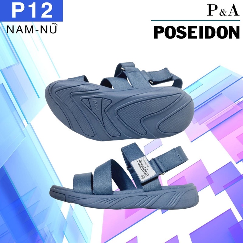 GIÀY SANDALS P&A P12 NAM/ NỮ SIÊU NHẸ SIÊU ÊM ĐẾ PHYLON MAU KHÔ