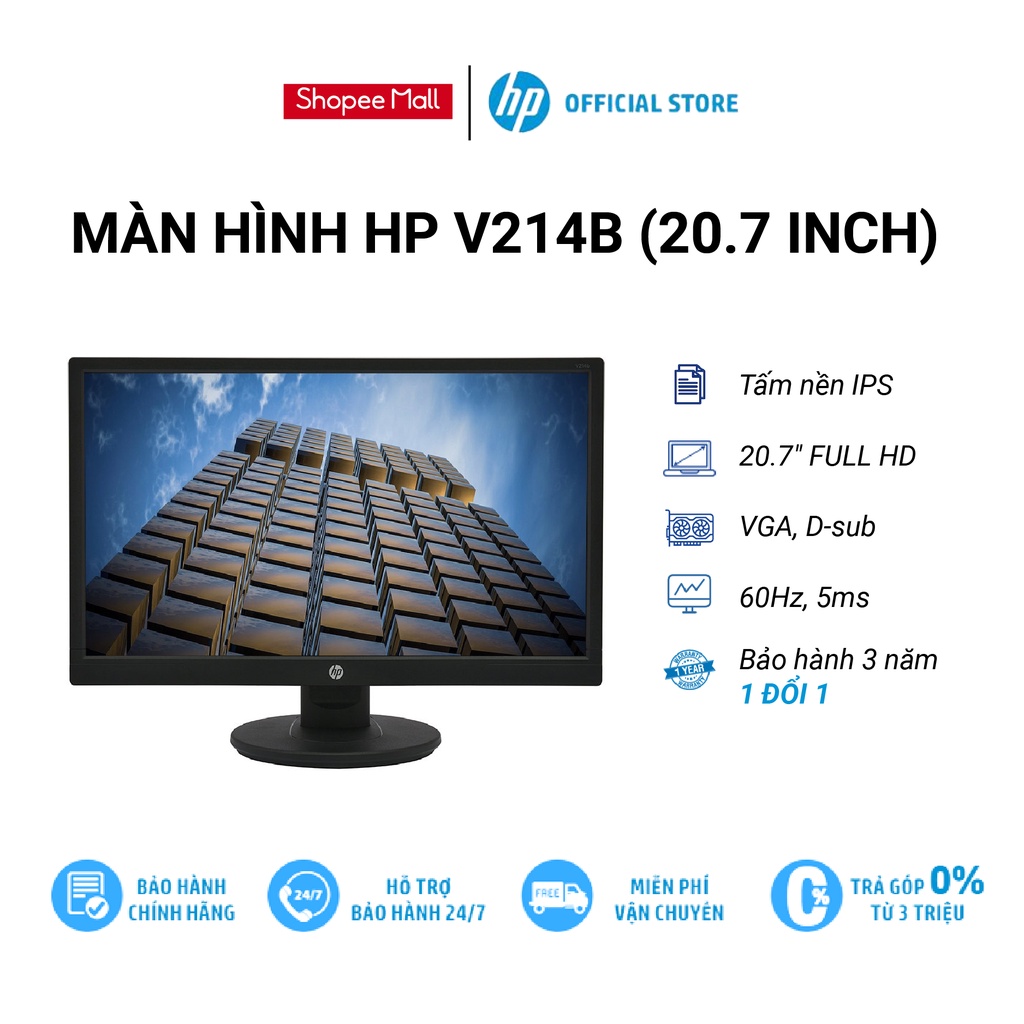 Màn hình HP V214b (3FU54AA) 20.7-inch (1920x1080 | TN | 60Hz | 5ms)