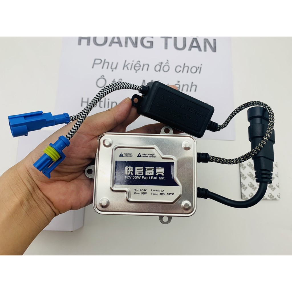 Bộ 2 bi gầm 3inch đèn Xenon DAO ballast 55W 2 chế độ pha cos phá sương siêu sáng cho ô tô xe máy