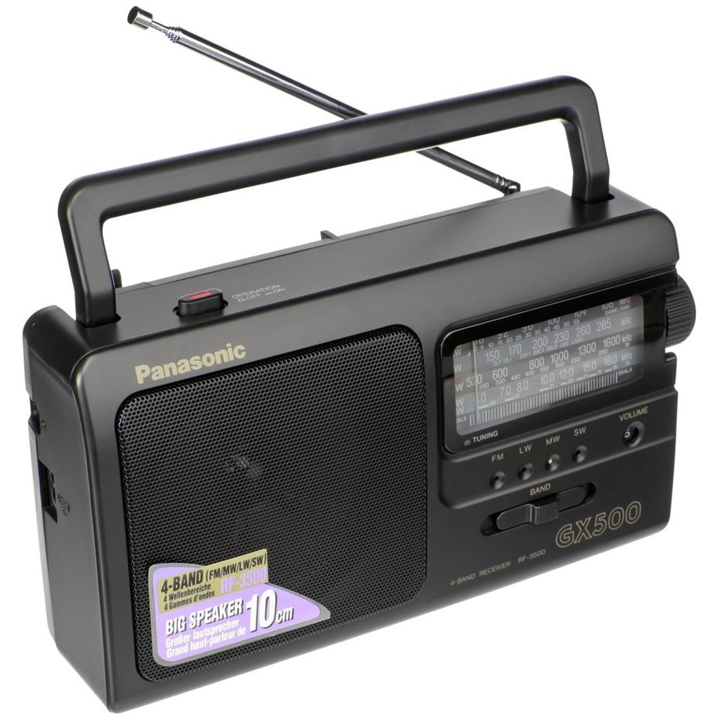 ĐÀI RADIO PANASONIC RF-3500 4 băng tần cắm điện nguồn