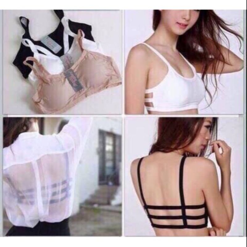 Áo bra 3 dây cotton ko gọng có mút