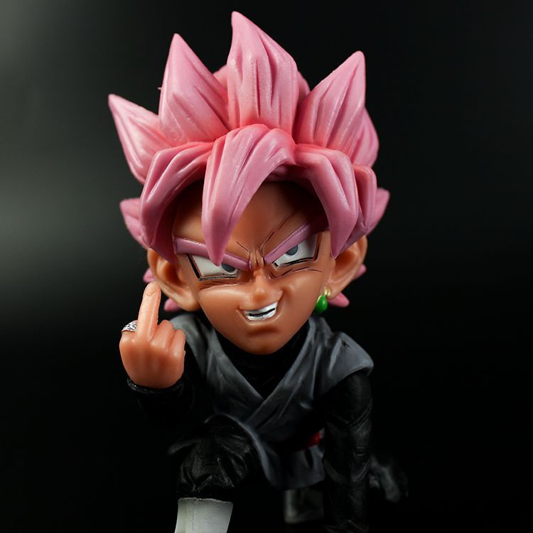 Mô Hình Dragon Ball Contempt - Black & Rose Goku Zamasu 13cm
