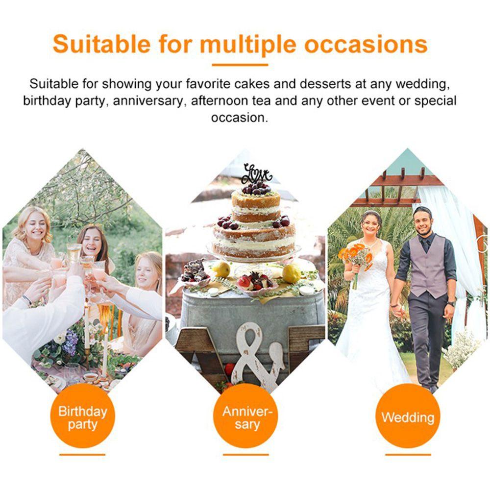 Giá Đỡ Trưng Bày 6 Tầng Hình Tròn Đa Năng Trang Trí Tiệc