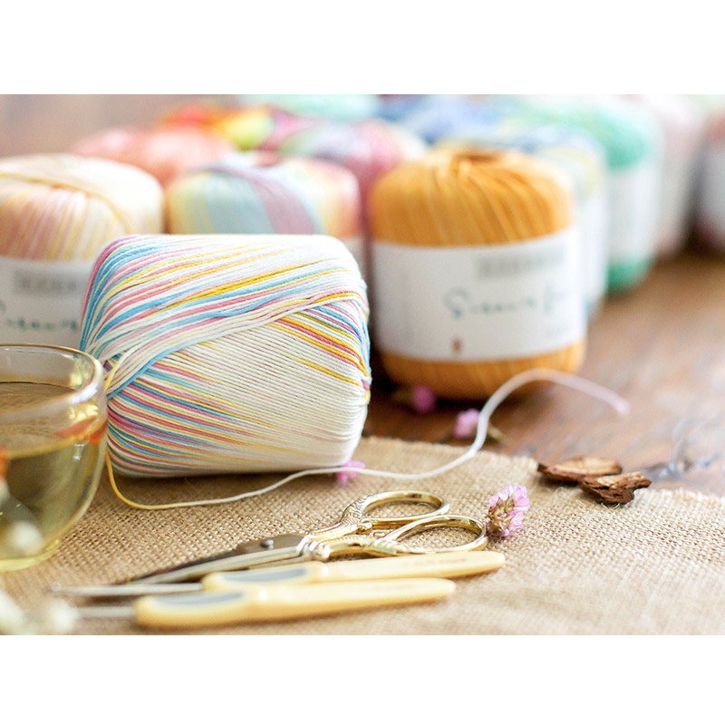 [Có sẵn] ♥️ Sợi Susan cotton loang - Sợi susan 3 loang - Susan's Family - Yeuhandmade