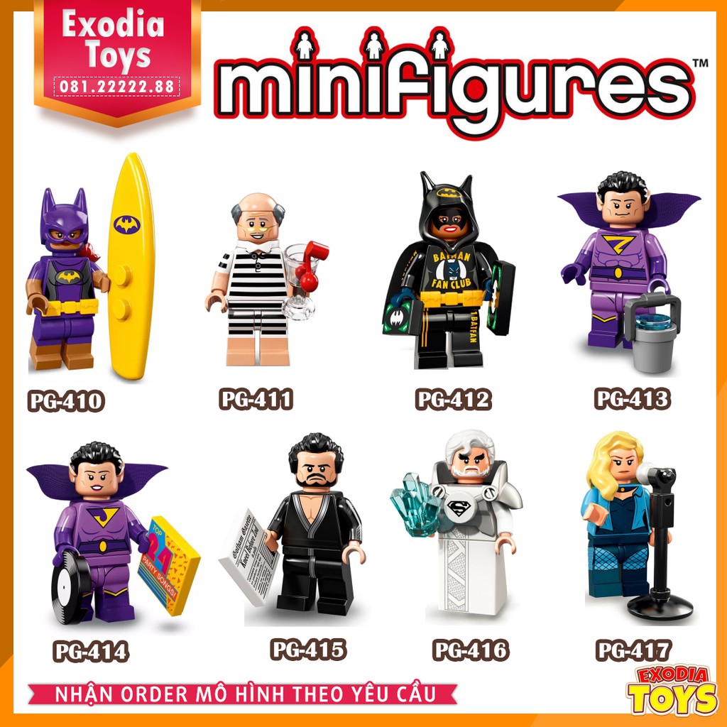 Minifigure nhân vật siêu anh hùng DC Comics : The Lego Batman Movie - Đồ Chơi Xếp Hình - POGO 8107