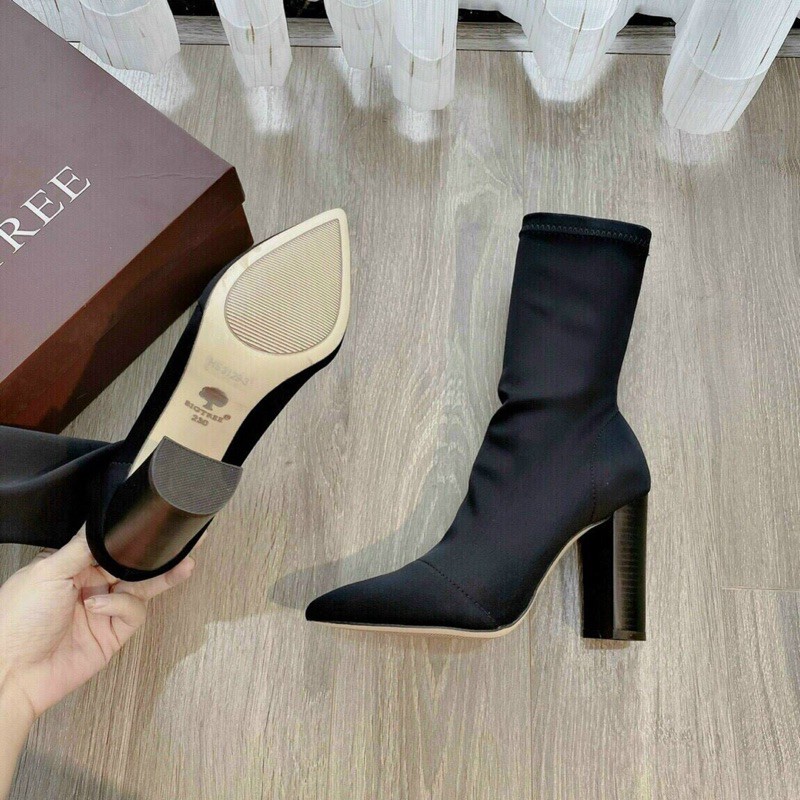 Boot ôm sát cổ chân gót 7cm sang chảnh fullbox