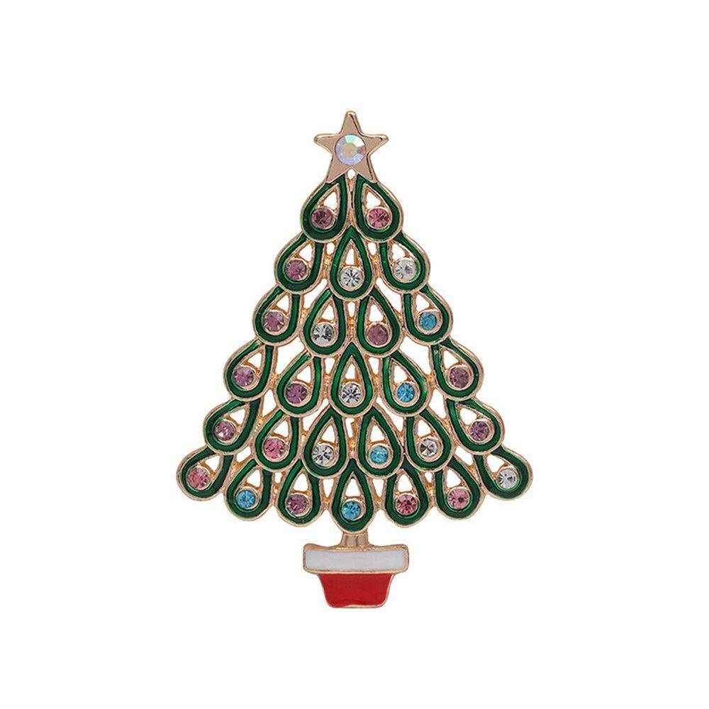 Trâm Cài Áo Hình Vòng Hoa Ông Già Noel Sang Trọng Trang Trí Giáng Sinh Năm Mới