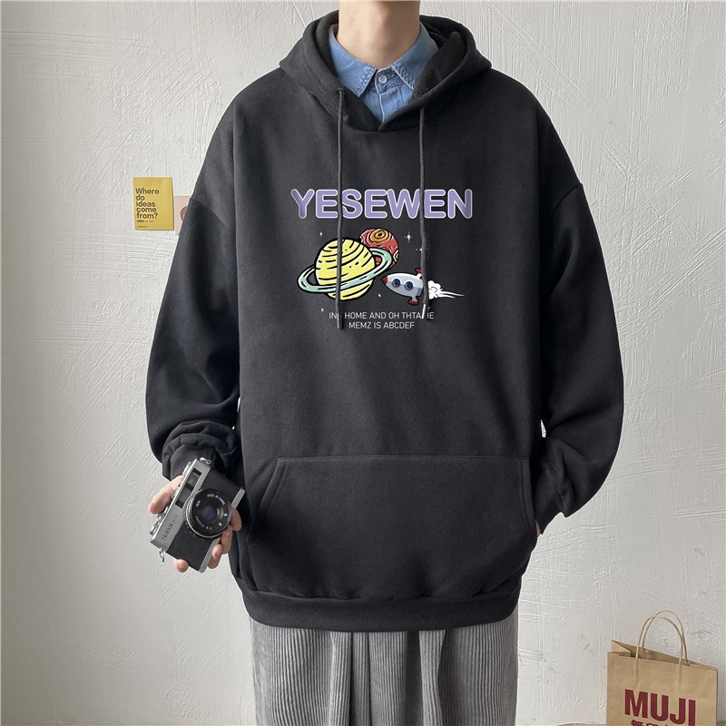 Áo hoodie nam nữ in hình sao thổ phong cách hàn quốc oder 10-15 ngày